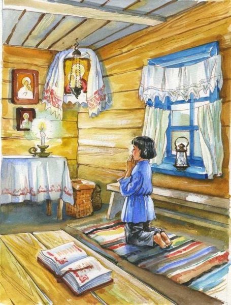 Красный угол с рушником