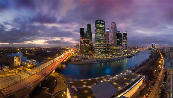 Вид на Москву с Москва Сити