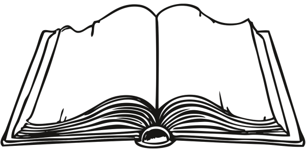 Рисунок развернутой книги