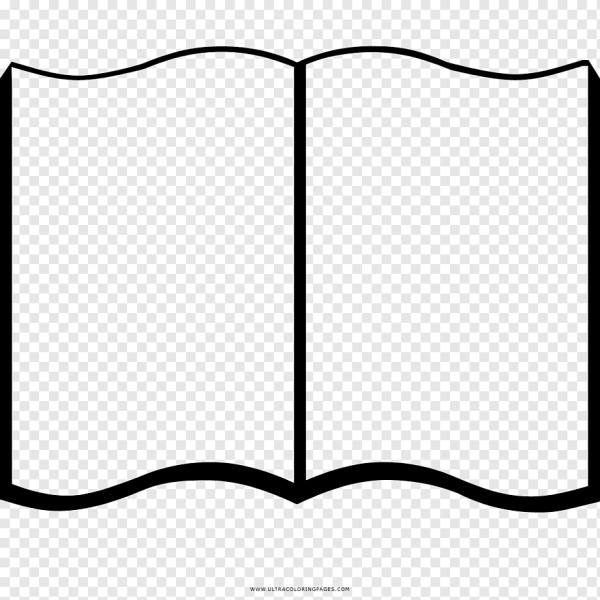 Контур книги раскрытой