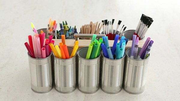 Баночки для канцелярии