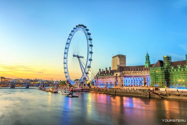 Лондонский глаз достопримечательности Лондона