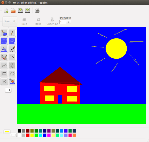 Рисование в графическом редакторе Paint