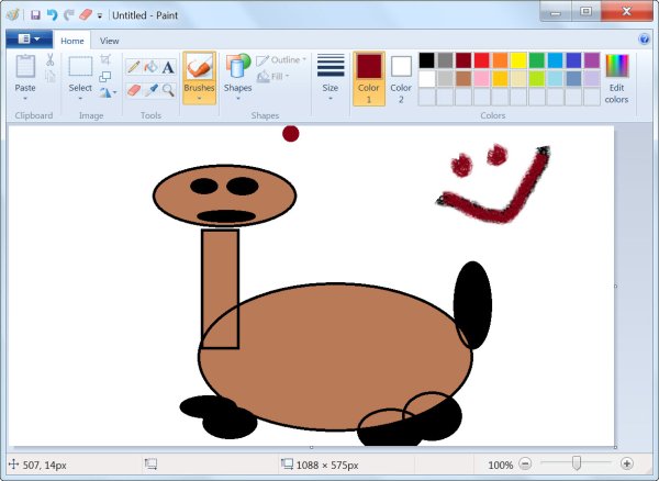 Рисование в Paint