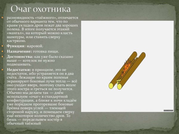 Костер Таежный дымокур