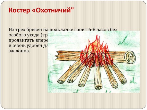 Таежный костер пушка