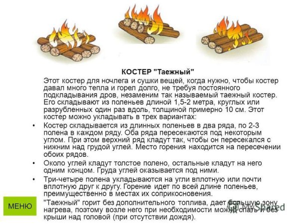 Таежный костер
