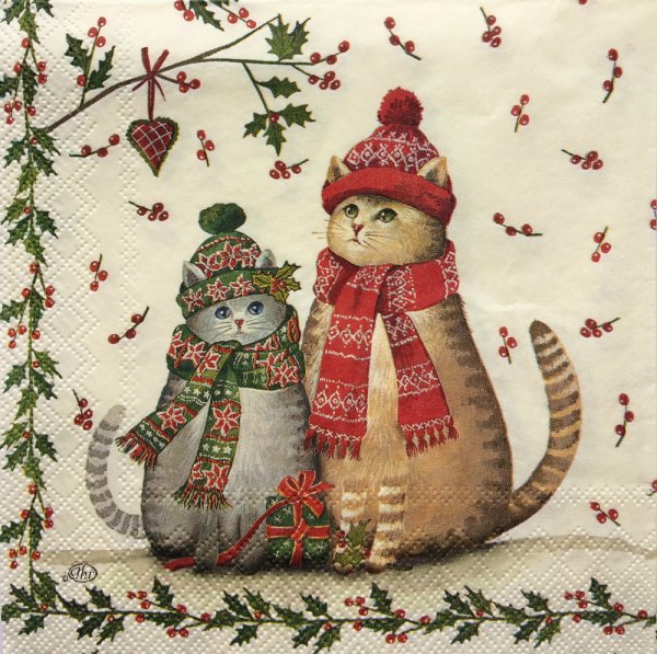 Новогодние салфетки для декупажа