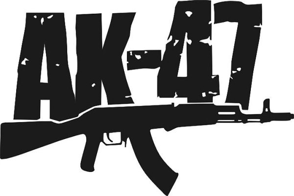 Наклейка АК 47 на машину