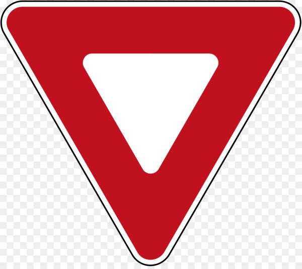 Дорожный знак 2.4 Уступи дорогу