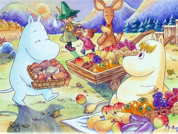 Картины Туве Янссон Муми-Тролли