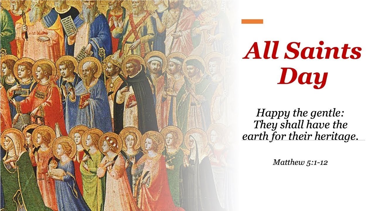 Когда день всех святых в 2024 году. Saints Day. Торжество всех святых католики. All Saints Day Британия. All Saints' Day открытка.