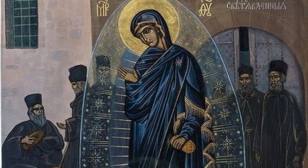 Икона Богородицы Светописанная