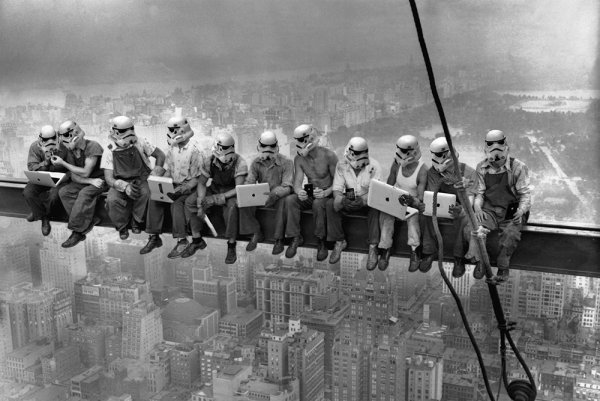 Высотники США Рокфеллер центр