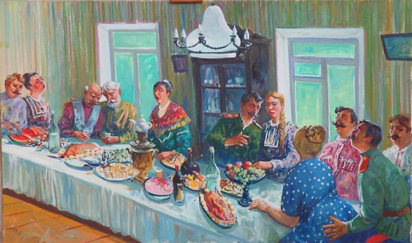 Картина застолье