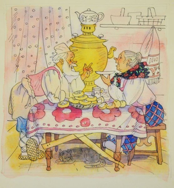 Чаепитие с самоваром