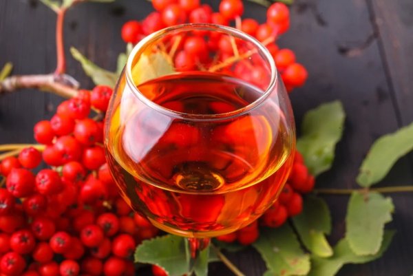 Вино из рябины Гранатной