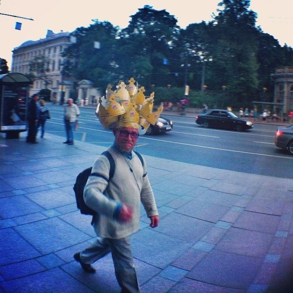 Чудак осенью