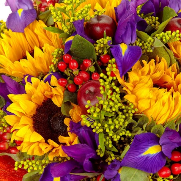 Яркий букет цветов