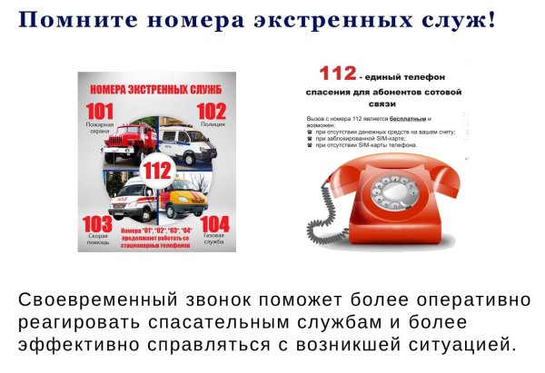 Номера служб спасения