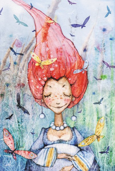 Беременность акварель