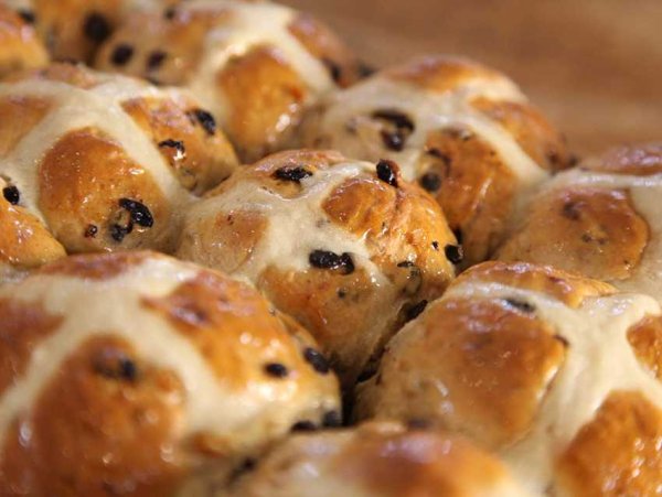 Крестовые булочки к Пасхе