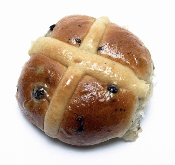 Булочка с крестом