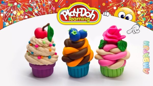 Пироженки из воздушного пластилина