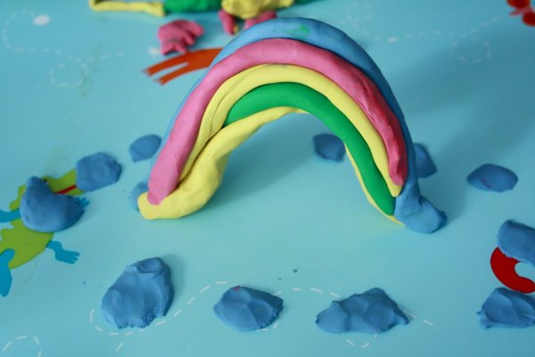 Радуга из пластилина