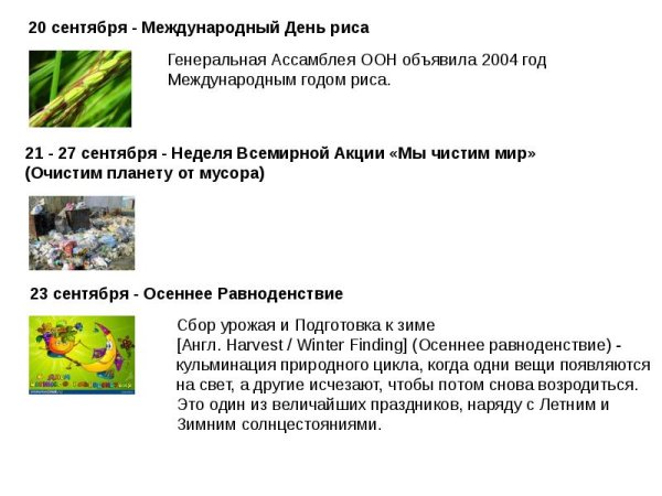Всемирный день риса