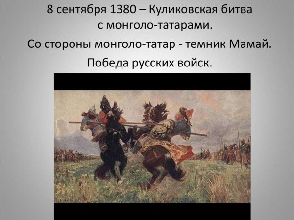 1380 Куликовская битва участники