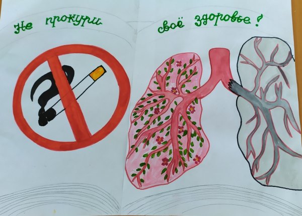 Рисунок на тему чистые легкие