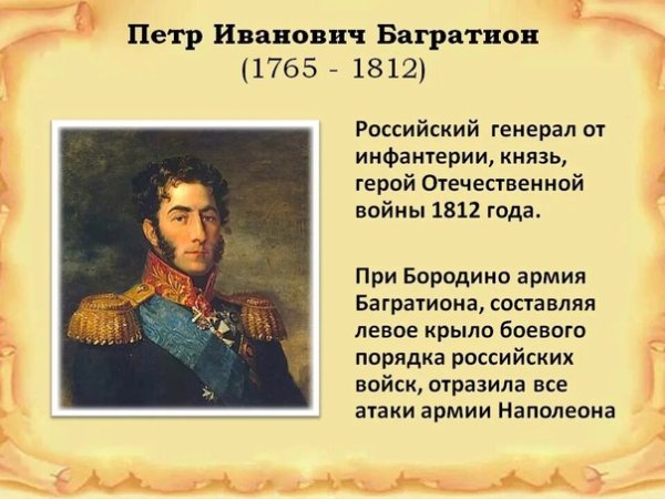 Русский генерал герой Отечественной войны 1812 года