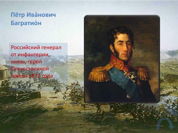 Петр Иванович Багратион про войну в 1812 году