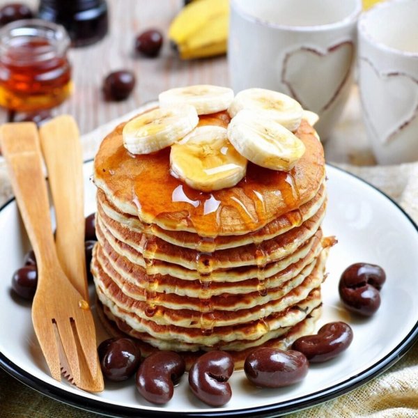 Банановые панкейки