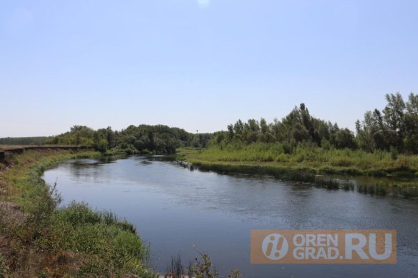 Обмеление реки Урал в Оренбурге