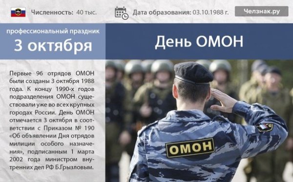 С днем отряда ОМОН