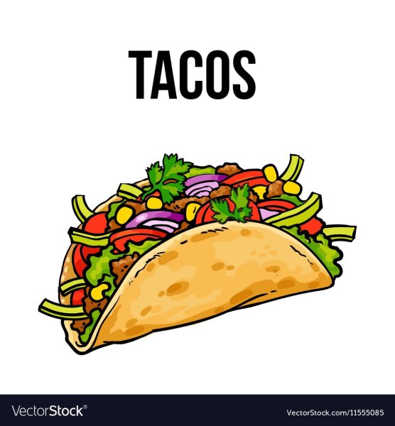 Мексиканская еда тако рисунок