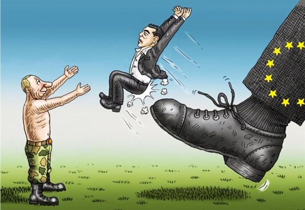 Выгнали карикатура