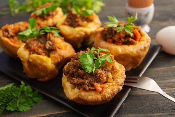Йоркширский пудинг с мясом