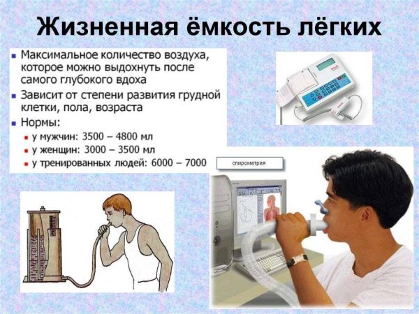 Измерение жизненной емкости легких