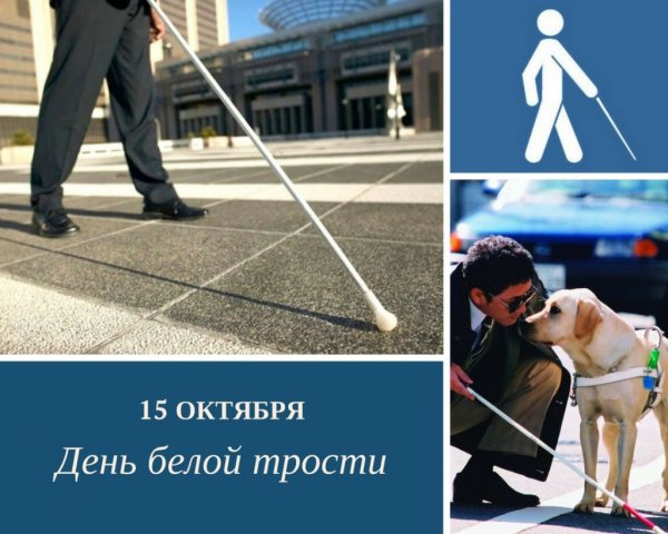 15 Октября Международный день белой трости