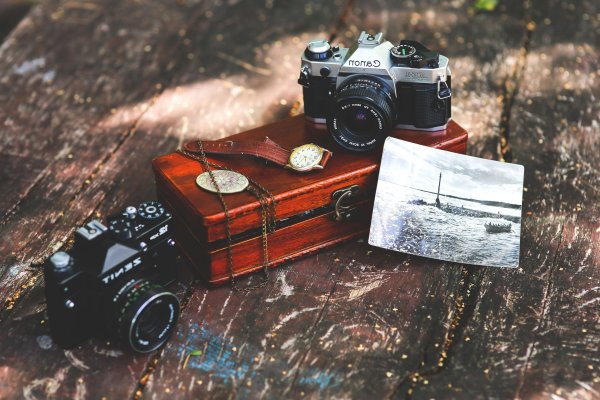 Фотоаппарат с фотокарточками