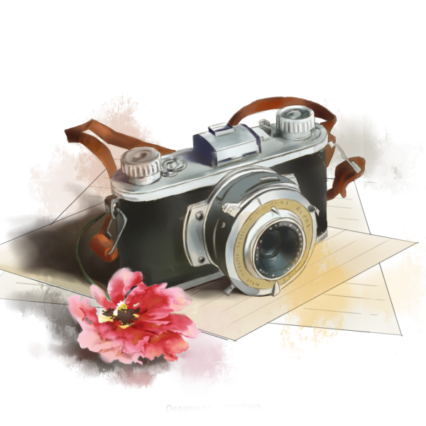 Фотоаппарат акварель