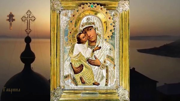 Икона иконы Божией матери Псково – Печерской,именуемой «Умиление»