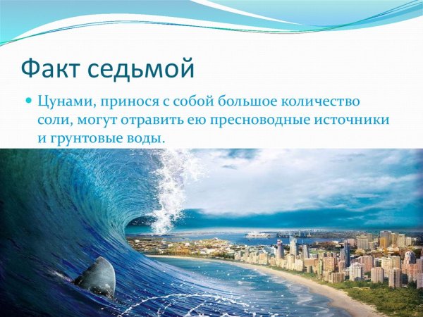 Интересные факты о ЦУНАМИ