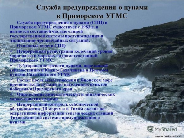 Служба предупреждения ЦУНАМИ
