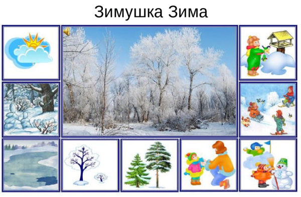 Признаки зимы для дошкольников
