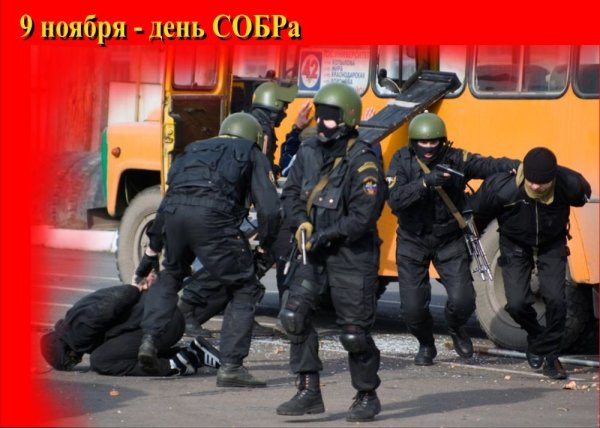 9 Ноября день специального отряда быстрого реагирования МВД РФ