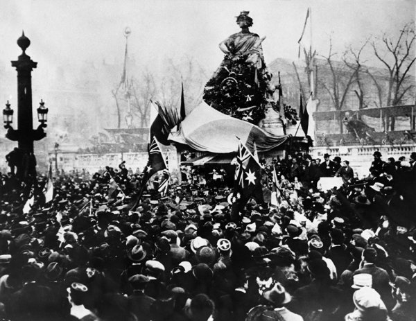 11 Ноября 1918 года окончание первой мировой войны